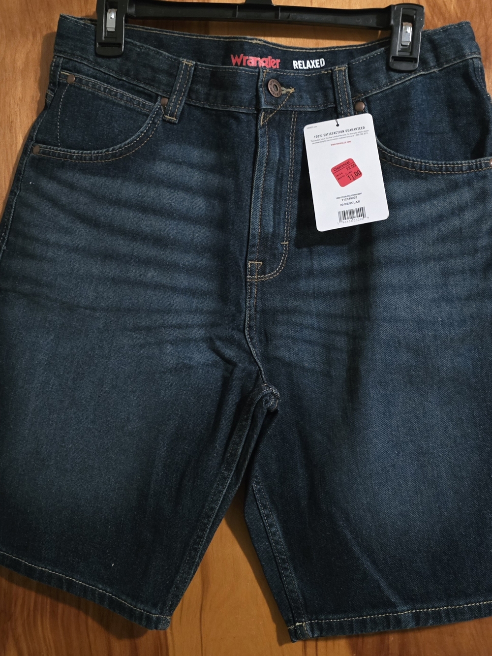 Wrangler Relaxed Fit Boy's Denim Shorts - Dark Blue